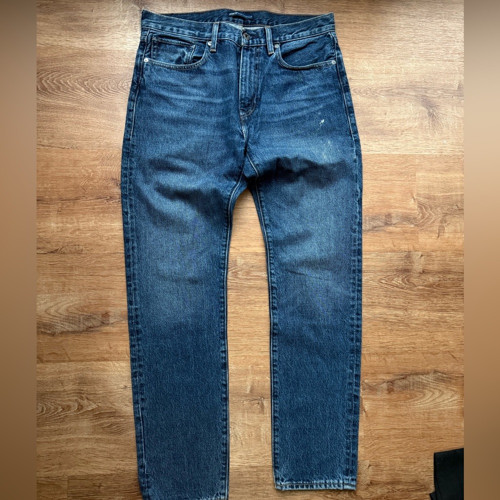 Levi’s 502 selvedge made and crafted denim Men's Classic Slim Jeans - Dark Blue